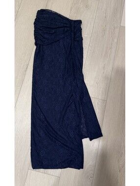 Mars the label UK 4 (US 0/XS) Navy Lace Maxi Skirt